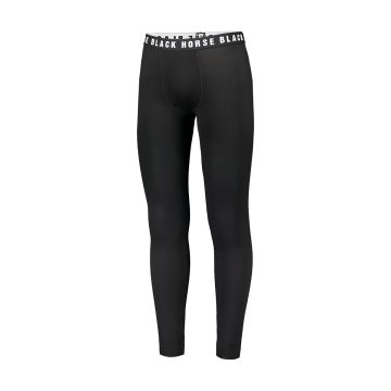 BLACK HORSE M. PITKÄT ALUSHOUSUT LOGO BAMBU XL MUSTA
