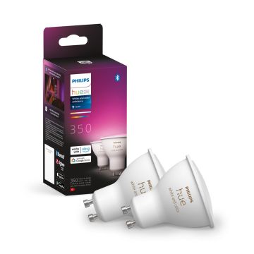 PHILIPS HUE WCA ÄLYLAMPPU 4.3W GU10 2KPL 230L 2000-6500K