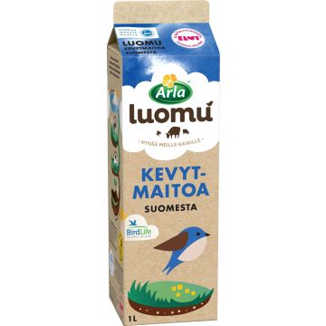ARLA LUOMU KEVYTMAITO 1L