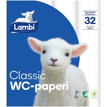LAMBI TOILET VALKOINEN 32RL 32 KPL