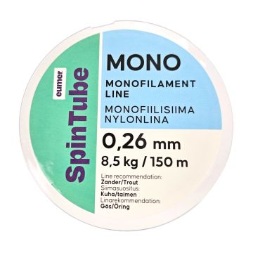 SPINTUBE MONOFIILISIIMA 0,26MM / 150M