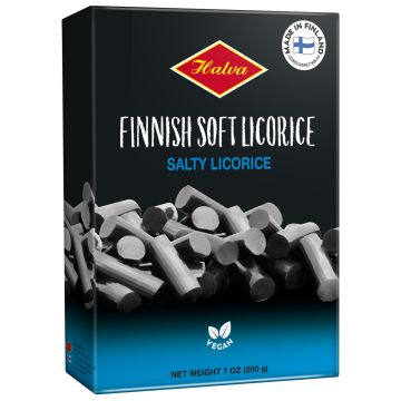 HALVA SALTY LICORICE 200 G