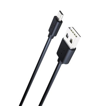 CHARGO MICROUSB DATAKAAPELI, 1,5M, MUSTA