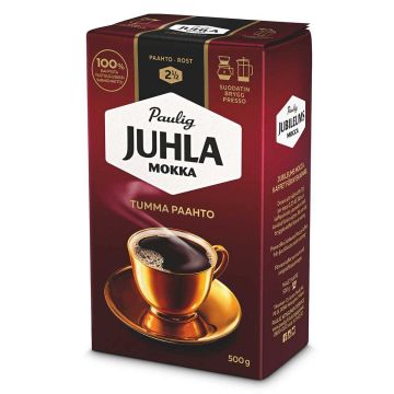 PAULIG JUHLA MOKKA TUMMA PAAHTO SUODATIN 500 G