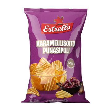 ESTRELLA KARAMELLISOITU PUNASIPULI CHIPS 275 G