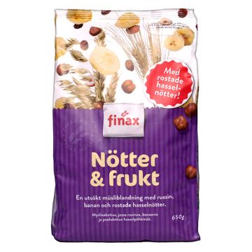FINAX MYSLI PÄHKINÄ-HEDELMÄ 650 G