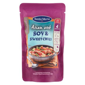 SANTA MARIA ASIAN WOK SOY-SWEET CHILI HOT 150 G