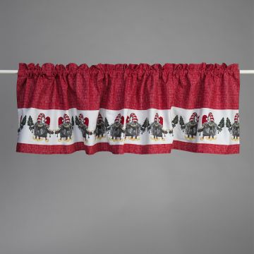 NOBLE HOUSE VERHOKAPPA X-MAS PUNAINEN 45X180CM