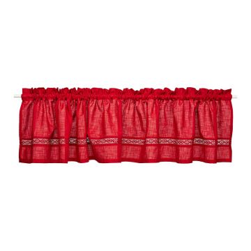 NOBLE HOUSE VERHOKAPPA CROCHET PUNAINEN 45X250 CM
