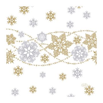 DUNI DUNI LAUTASLIINA SNOW GLITTER VALKOINEN 33CM