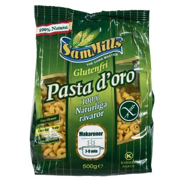 PASTA D'ORO MAKARONI GLUTEENITON 500 G