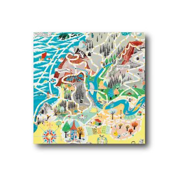 LAUTASLIINA 33CM JAPAN MAP