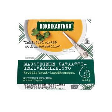 KOKKIKARTANO MAUSTEINEN BATAATTI-INKIVÄÄRIKEITTO 300 G