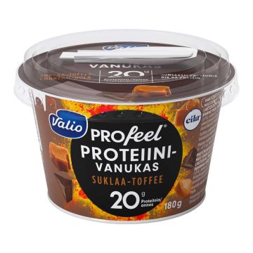 VALIO PROFEEL PROTEIINIVANUKAS SUKLAA-TOFFEE LAKTON 180 G