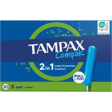 TAMPAX COMPAK SUPER NORMAALIPAKKAUS 20KPL 20 KPL