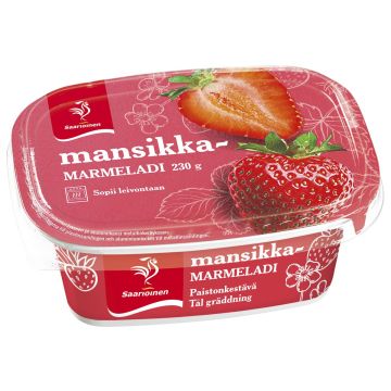 SAARIOINEN MANSIKKAMARMELADI 230 G