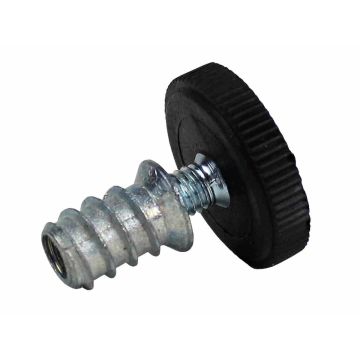 PISLA KALUSTEJALKA M6X25 MM MUSTA+ KAULUSMUHVI 6X15MM