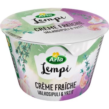 ARLA LEMPI CREME FRAICHE VALKOSIPULI-YRTIT LAKTON 200 G