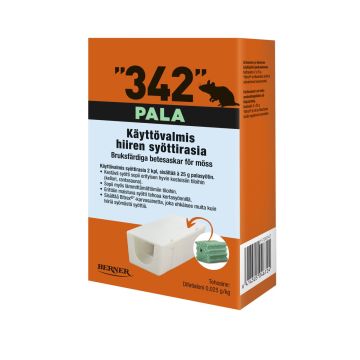 342 SYÖTTIRASIA, Á 25G PALASYÖTTI 2KPL