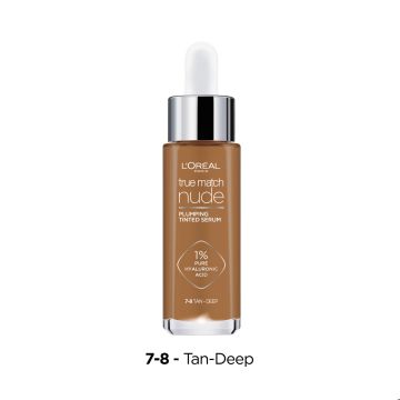 LOREAL TRUE MATCH NUDE PLUMPING TINTED SERUM 7-8 TAN-DEEP -MEI