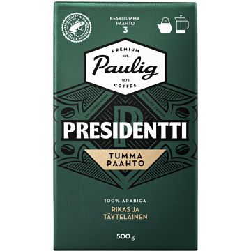 PAULIG PRESIDENTTI TUMMA PAAHTO PANNU 500 G