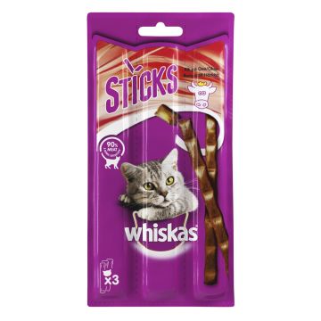 WHISKAS STICKS HÄRÄNLIHAA 3KPL 18 G
