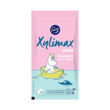 FAZER XYLIMAX MOOMIN MANSIKKA TÄYSKSYLITOLIPURUKUMI 38 G