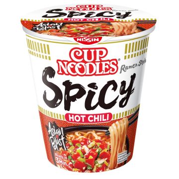 NISSIN CUP NOODLES HOT CHILI SPICY PIKANUUDELIKEITTO 66 G NISSIN CUP NOODLES HOT CHILI SPICY PIKANUUDELIKEITTO 66 G