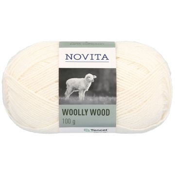 NOVITA WOOLLY WOOD 100G LUONNONVALKOINEN