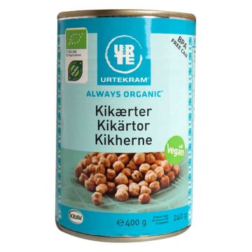 URTEKRAM KIKHERNE 400/240G LUOMU 240 G