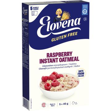 ELOVENA GLUTEENITON PIKAPUURO VADELMA 200 G