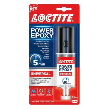 LOCTITE EPOKSILIIMA POWER EPOXY UNIVERSAL KAKSOISRUISKULLA 25 ML