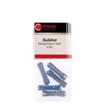 C-PWR SULAKE KERAAMINEN 25A 5KPL