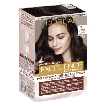 LOREAL EXCELLENCE CREME 3U UNIVERSAL DARK BROWN KESTOVÄRI ILMA