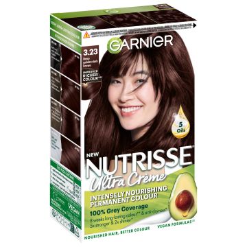 GARNIER NUTRISSE 3.23 TUMMA HELMIÄISRUSKEA KESTOVÄRI