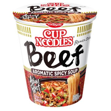 NISSIN CUP NOODLES PIKANUUDELI- KEITTO SPICES NAUDANLIHA 64 G