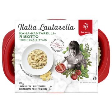 SAARIOINEN KANA-KANTARELLIRISOTTO TORINOLAISITTAIN 350 G