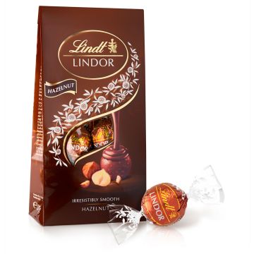 LINDOR TÄYTESUKLAAKUULA HASSELPÄHKINÄ 137 G