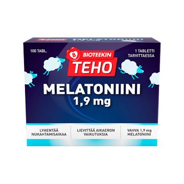 BIOTEEKIN TEHO MELATONIINI 1,9MG 100 KPL