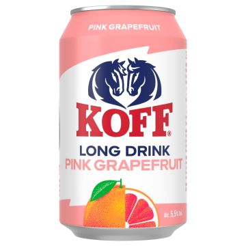 KOFF LONG DRINK 5,5% PINK GRAPERUIT TLK 330 ML