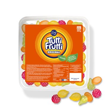 FAZER TUTTI FRUTTI ORIGINAL LAATIKKO 800 G FAZER TUTTI FRUTTI ORIGINAL LAATIKKO 800 G
