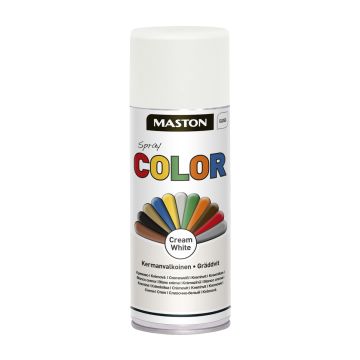 MASTON SPRAYMAALI COLOR KERMANVALKOINEN 400 ML