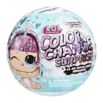 L.O.L. GLITTER COLOR CHANGE VÄRIÄ VAIHTAVA YLLÄTYSNUKKE PIKKUS