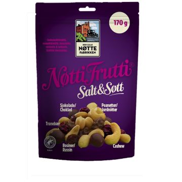 DLN NÖTTI FRUTTI SALT & SÖTT 170 G