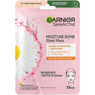 GARNIER MOISTURE BOMB KOSTEUTTAVA KANGASNAAMIO KUIVALLE JA HERK 32 G