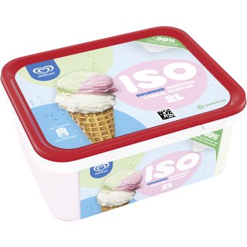 INGMAN ISO KOLMIKKO MANSIKKA-VANILJA-PÄÄRYNÄ 2 L