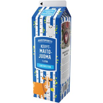 JUUSTOPORTTI LAKTOOSITON KEVYTMAITOJUOMA 1L