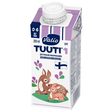 VALIO TUUTI 1 MAITOPOHJAINEN ÄIDINMAIDONKORVIKE UHT 200 ML