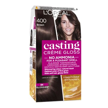 LOREAL CASTING CREME GLOSS 400 BROWN KESKIRUSKEA KEVYTVÄRI