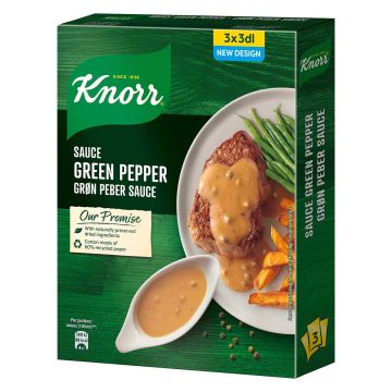 KNORR KASTIKEAINES VIHERPIPPURIKASTIKE 3-PACK 66 G
